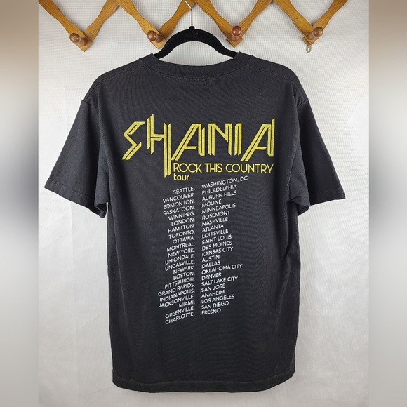 Alstyle Shania Twain TShirt Medium Black Tour Concert - Picture 3 of 7
